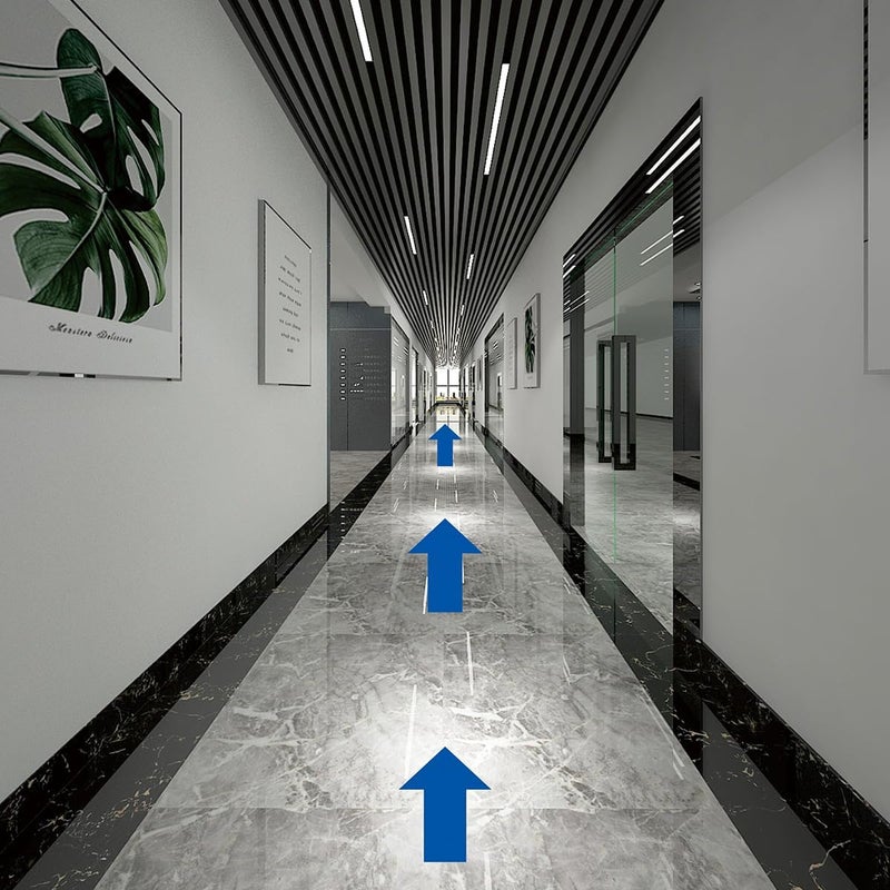 Beiyier Large Removable Arrow Sticker, 8 Pcs 12" Vinyl Adhesive Arrow Floor Decal, Directional Arrow Sign Waterproof Arrow Marking Arrows Safe Road Instructions Sticker (5ⅹ12 inches) (Blue) - Image 5